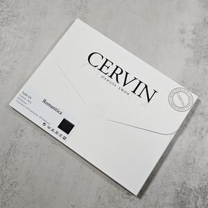 Cervin Romantica Nylon Sheer Stockings Luxury Hosiery, Black, Size 3/4